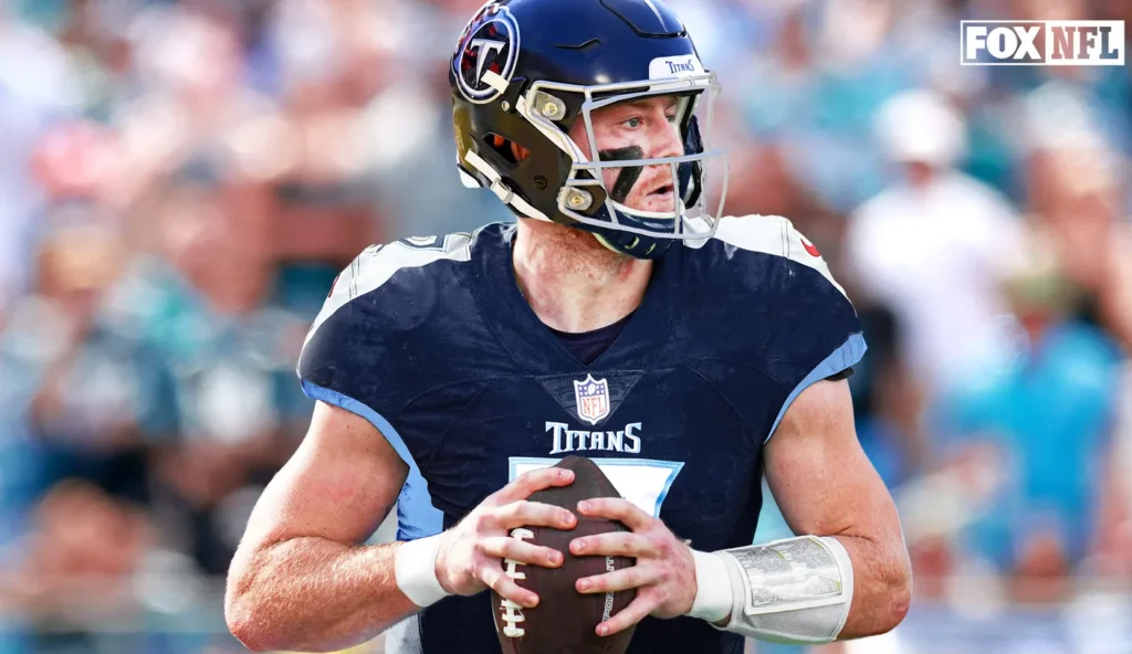 Will Levis photoshopped into a titans Jersey after being drafted by Tennessee